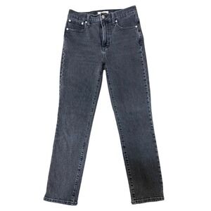 Madewell Perfect Vintage Jeans High Rise Black Wash Japanese‎ Denim Size 26